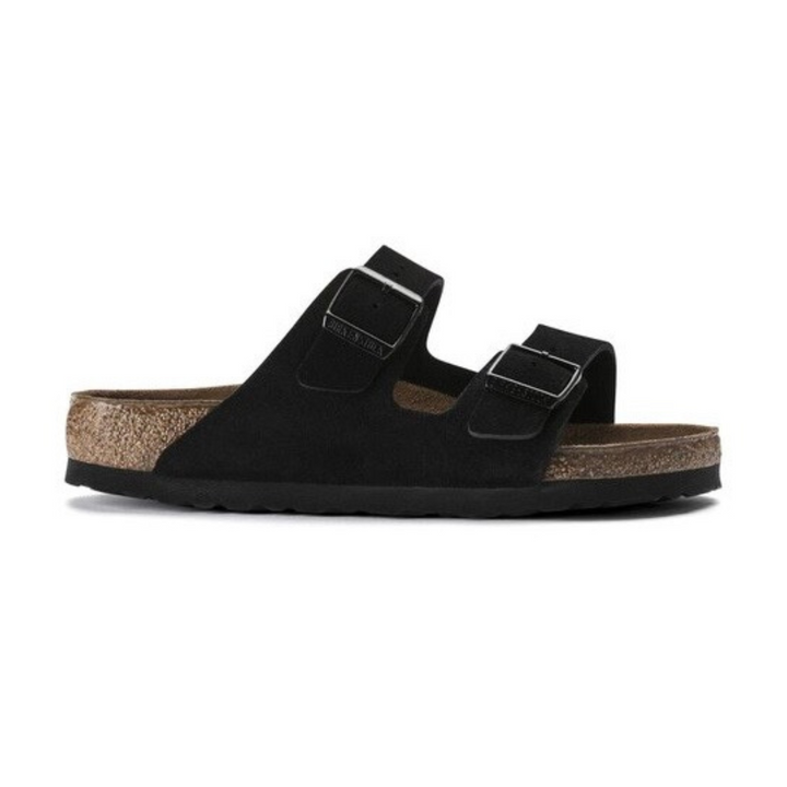 BirkenStock Arizona Soft FootbedSuede Leather - Black