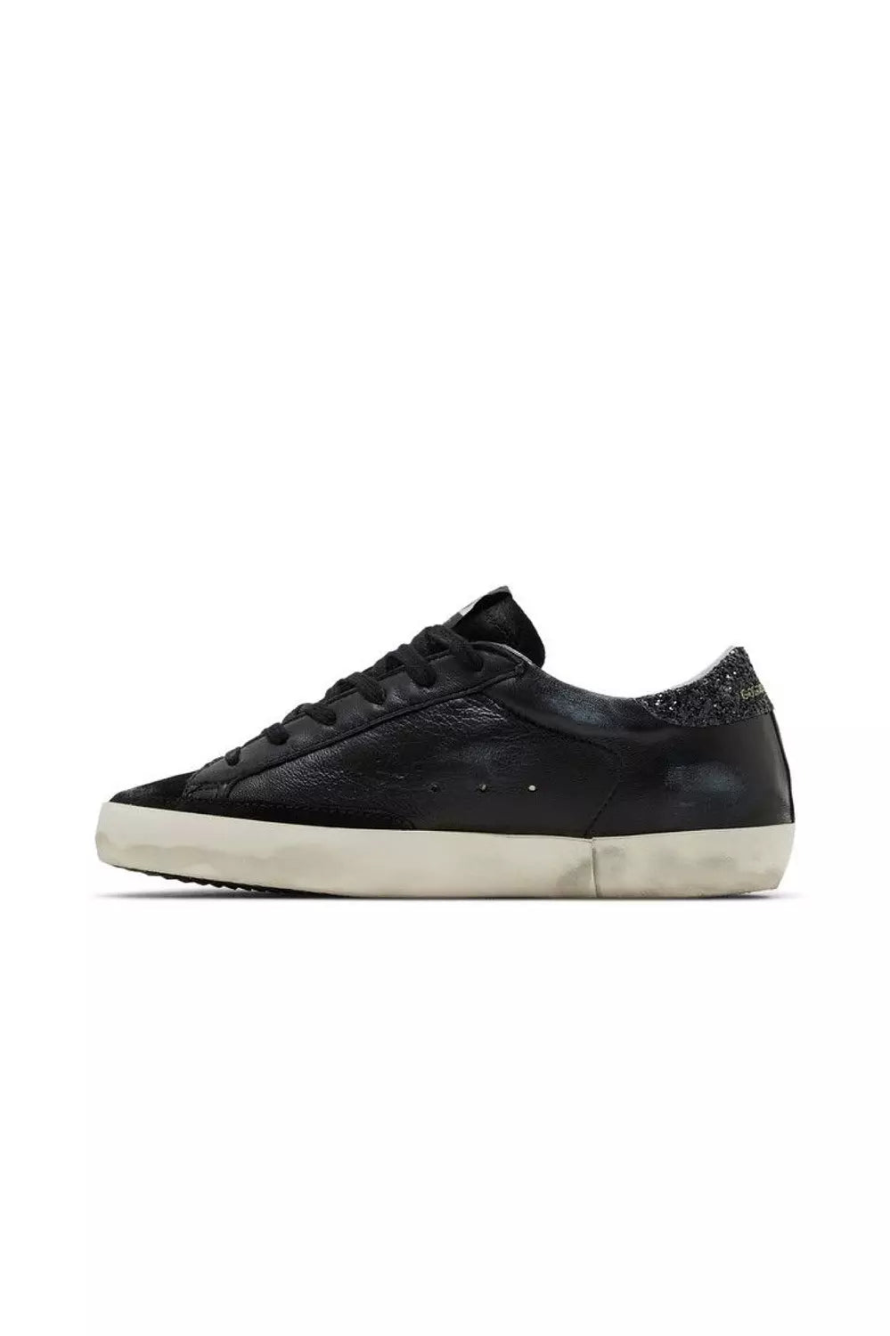 Golden Goose Wmns Superstar 'Black Glitter Heel'