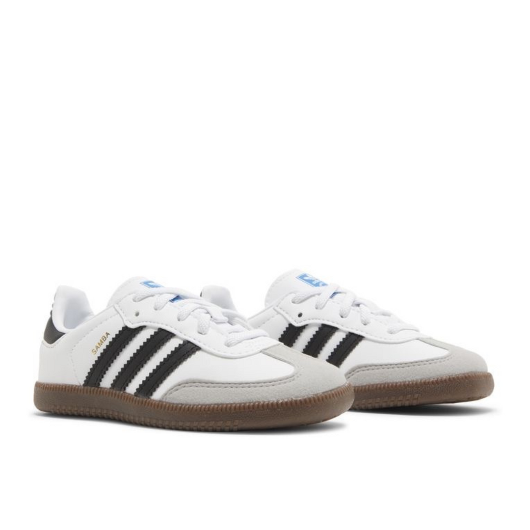 Adidas Samba - White Black Gum - sneakers kids