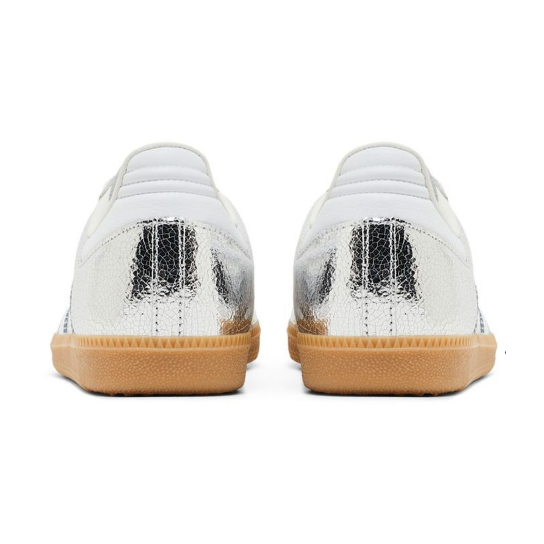 Adidas Samba OG - Silver Metallic Cracked Leather