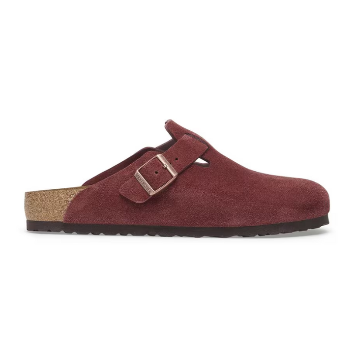 BirkenStock Boston Suede Leather - Zinfandel