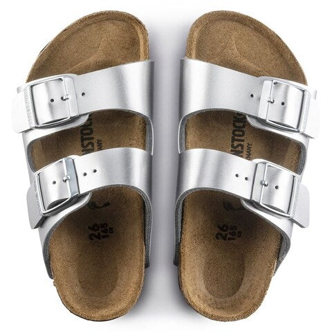 Birkenstock Arizona Children's
Percoflor - Electroplated Silver with a Metallic Sheen