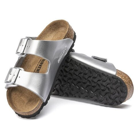 Birkenstock Arizona Children's
Percoflor - Electroplated Silver with a Metallic Sheen
