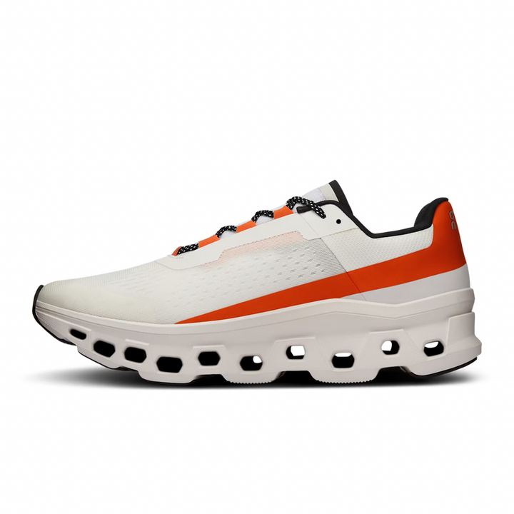 On Running Cloudmonster Undyed/White/Flame