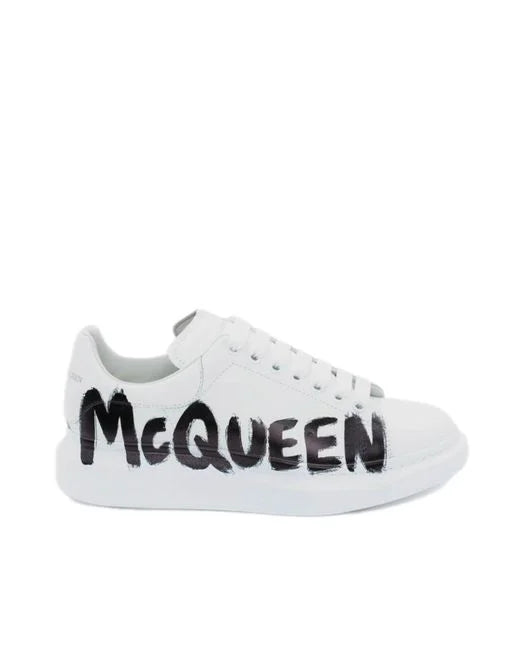 Alexander McQueen oversized Graffiti White
